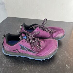 Altra Lone Peak 5 Aloha Purple Womens 7 Trail Runner Wide Barefoot Toe Zero Drop